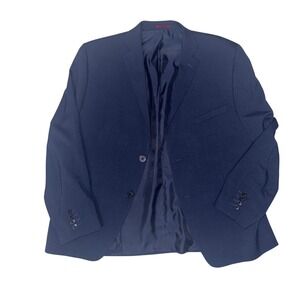 Alfani Navy Blue Wool Blend Suit Jacket Blazer Men's 44S‎ Court